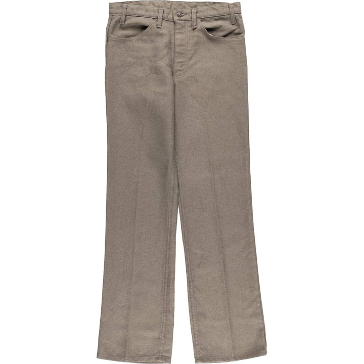 90'S Levi's STA-PREST flared pants (10517-9125), made in the USA, men's size W32, vintage. polyester gray type Vintage Second Hand