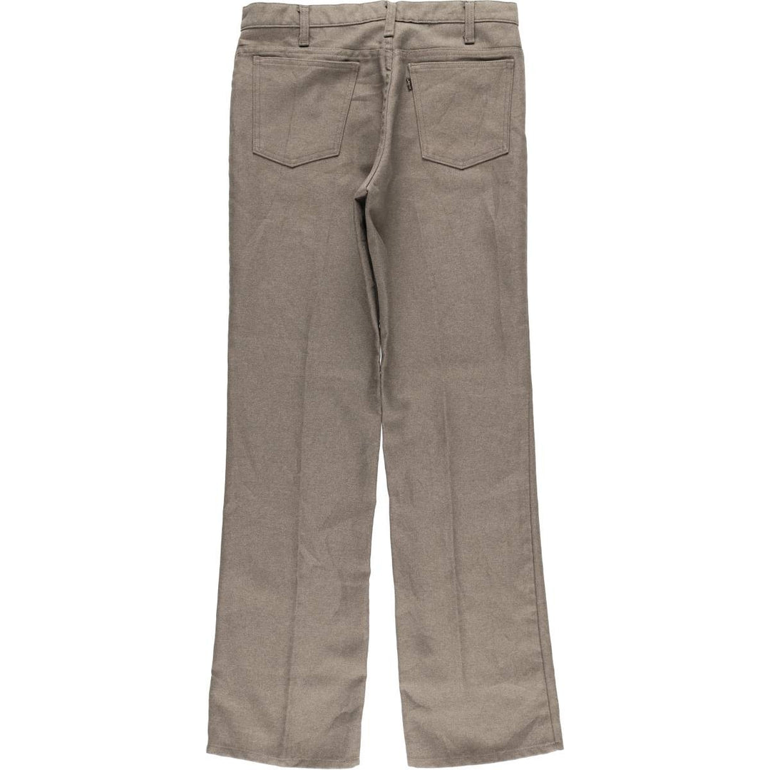 90'S Levi's STA-PREST flared pants (10517-9125), made in the USA, men's size W32, vintage. polyester gray type Vintage Second Hand
