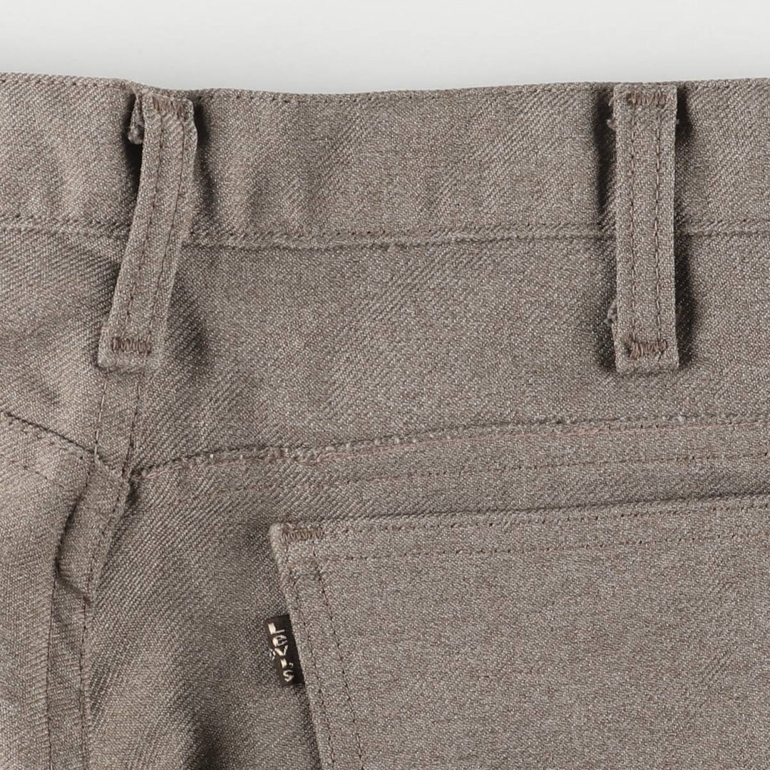 90'S Levi's STA-PREST flared pants (10517-9125), made in the USA, men's size W32, vintage. polyester gray type Vintage Second Hand