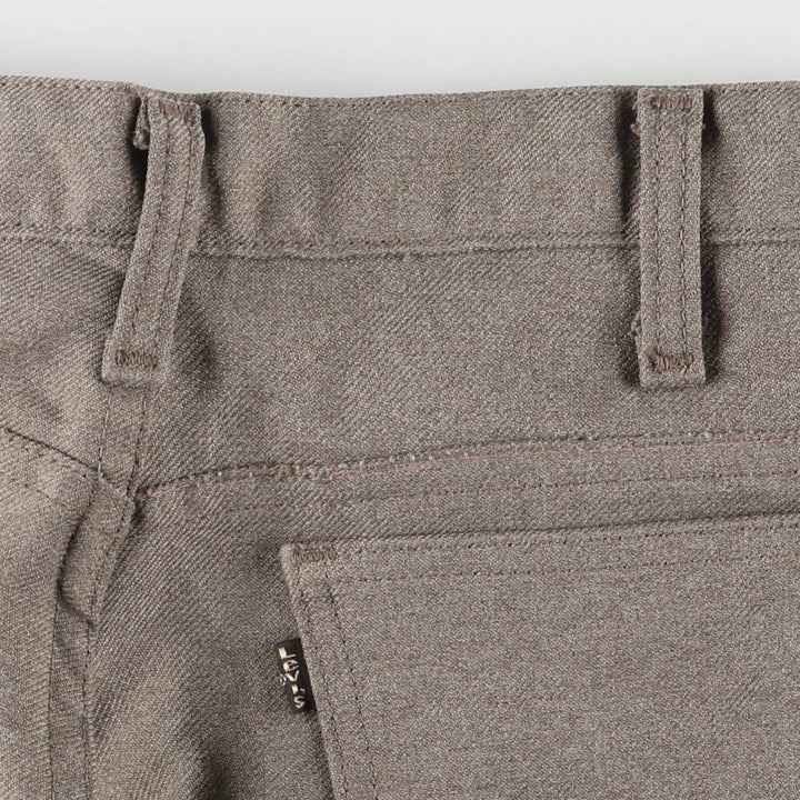 90'S Levi's STA-PREST flared pants (10517-9125), made in the USA, men's size W32, vintage. polyester gray type Vintage Second Hand