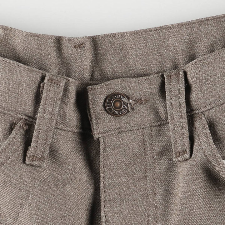 90'S Levi's STA-PREST flared pants (10517-9125), made in the USA, men's size W32, vintage. polyester gray type Vintage Second Hand