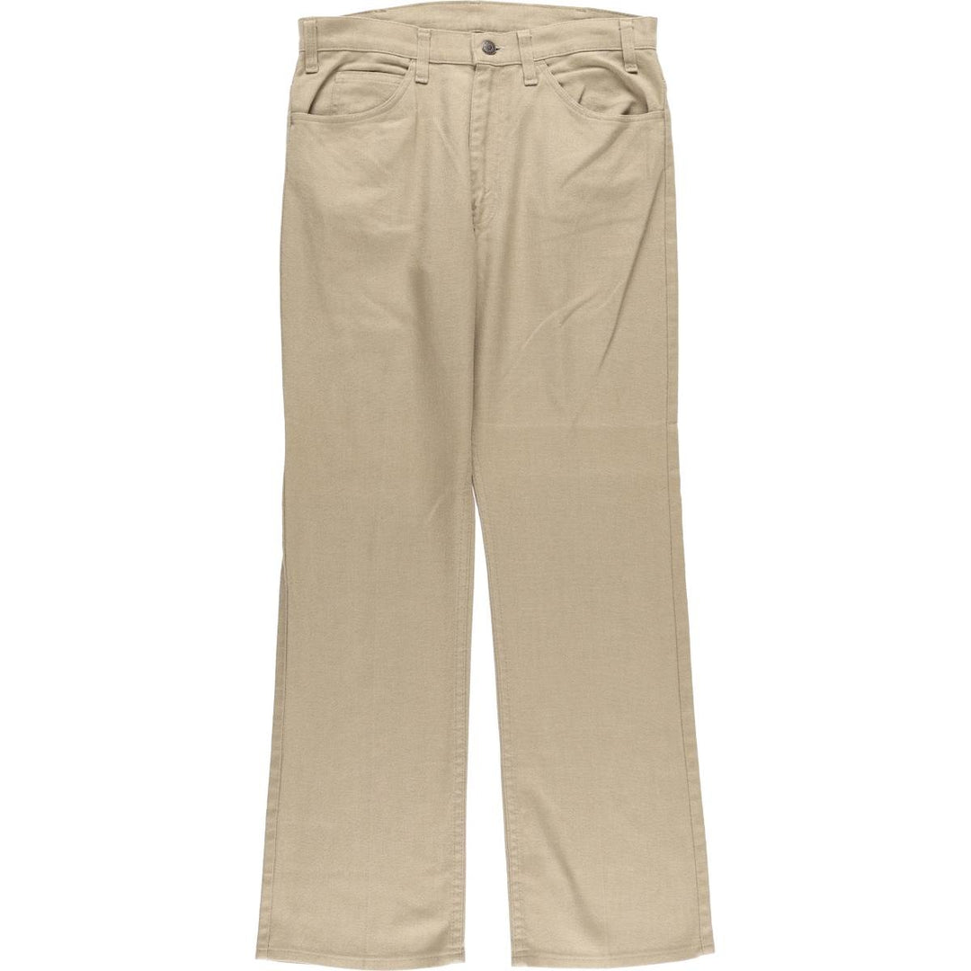 90'S Levi's STA-PREST flared pants (10517-4421), made in the USA, men's size 33, vintage unclear Beige type Vintage Second Hand