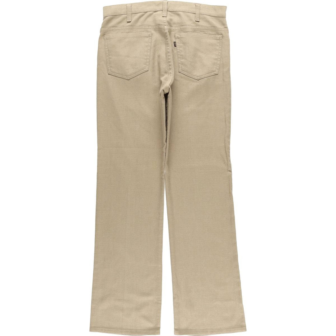 90'S Levi's STA-PREST flared pants (10517-4421), made in the USA, men's size 33, vintage unclear Beige type Vintage Second Hand