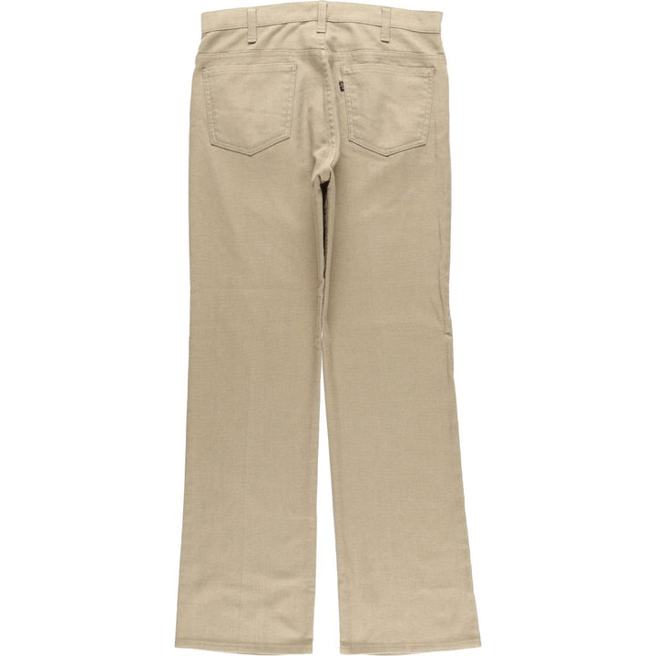 90'S Levi's STA-PREST flared pants (10517-4421), made in the USA, men's size 33, vintage unclear Beige type Vintage Second Hand
