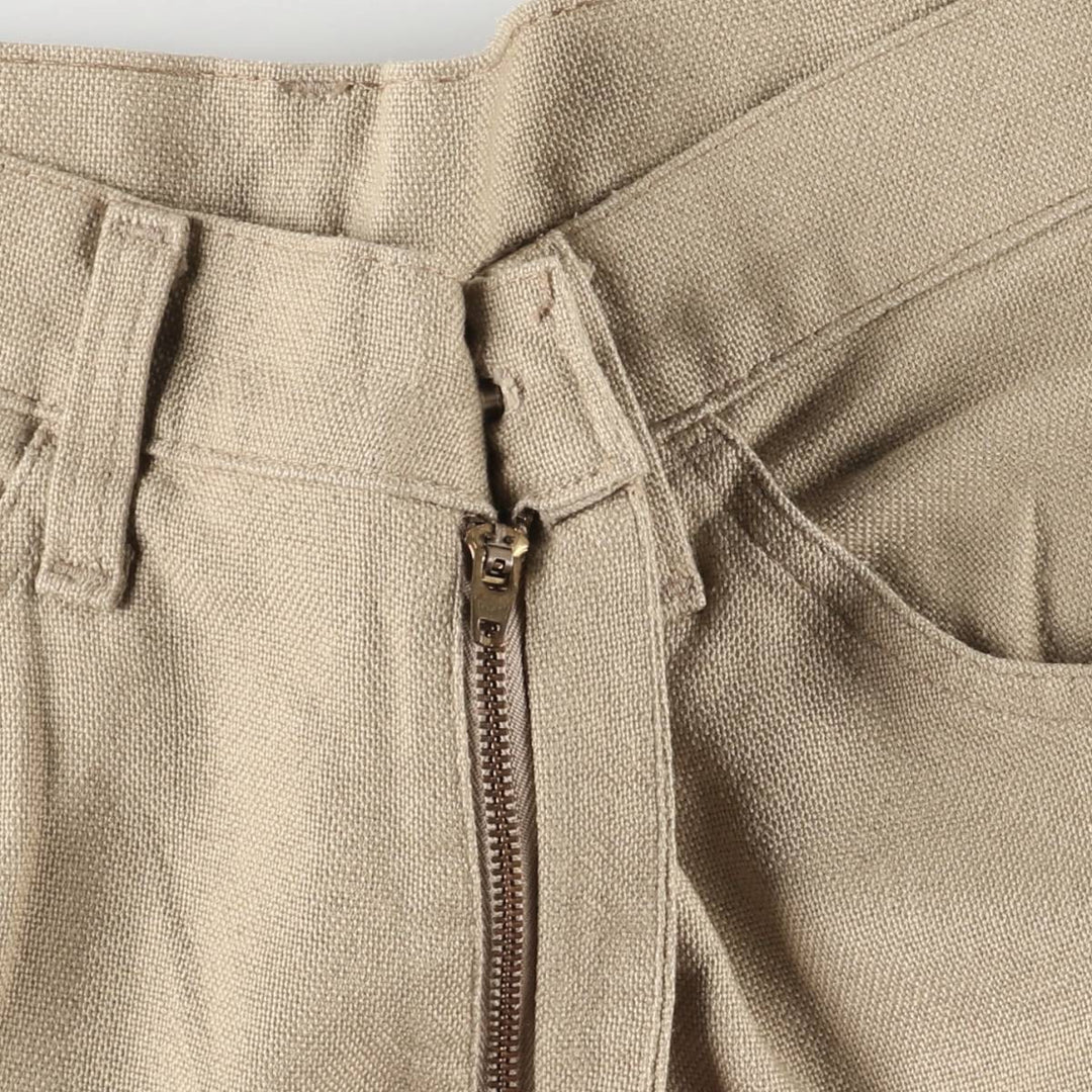 90'S Levi's STA-PREST flared pants (10517-4421), made in the USA, men's size 33, vintage unclear Beige type Vintage Second Hand