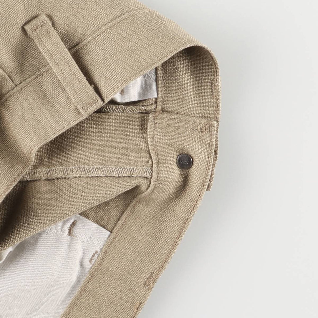 90'S Levi's STA-PREST flared pants (10517-4421), made in the USA, men's size 33, vintage unclear Beige type Vintage Second Hand