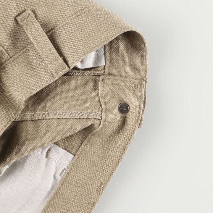 90'S Levi's STA-PREST flared pants (10517-4421), made in the USA, men's size 33, vintage unclear Beige type Vintage Second Hand