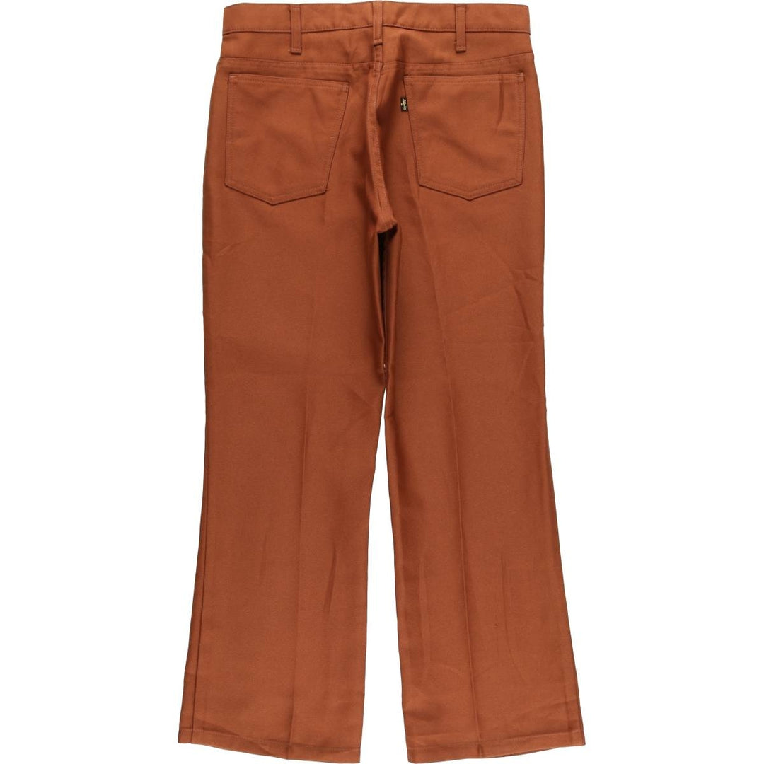 Vintage 1980'S Levi's STA-PREST flared pants (10517-6183), men's size 33. unclear brown type Vintage Second Hand