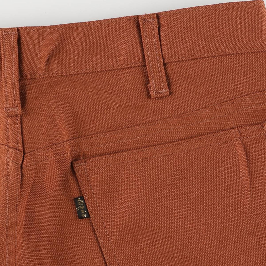 Vintage 1980'S Levi's STA-PREST flared pants (10517-6183), men's size 33. unclear brown type Vintage Second Hand