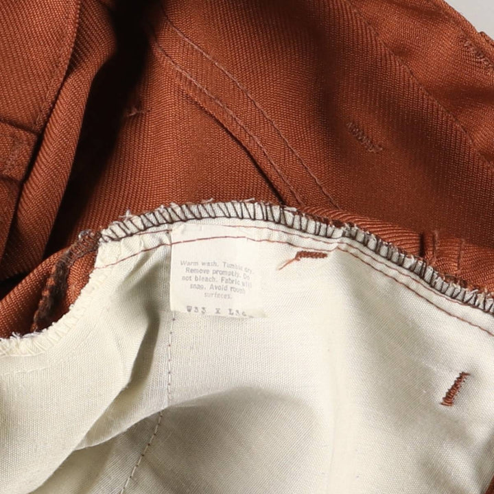 Vintage 1980'S Levi's STA-PREST flared pants (10517-6183), men's size 33. unclear brown type Vintage Second Hand