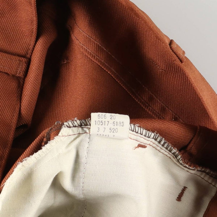 Vintage 1980'S Levi's STA-PREST flared pants (10517-6183), men's size 33. unclear brown type Vintage Second Hand