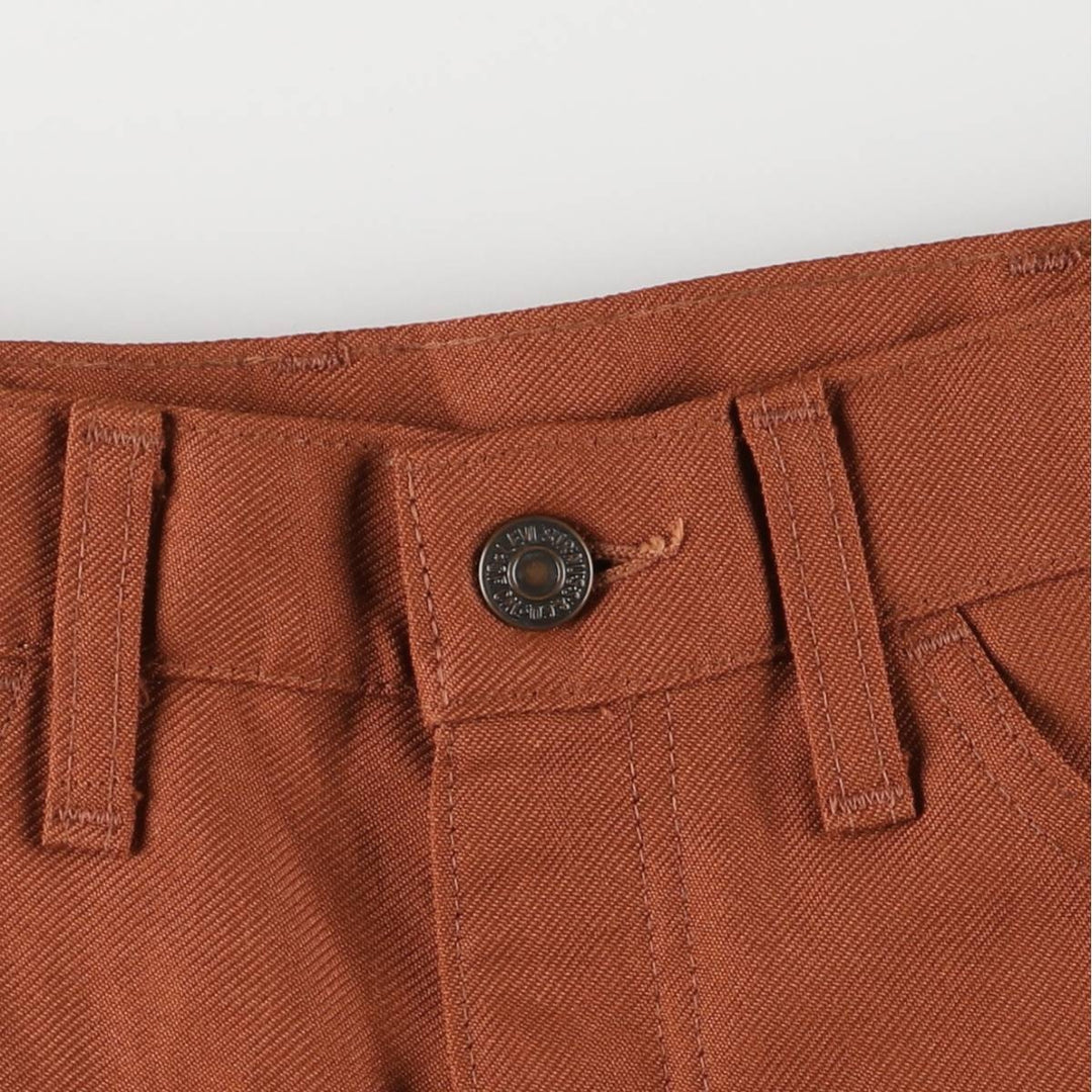 Vintage 1980'S Levi's STA-PREST flared pants (10517-6183), men's size 33. unclear brown type Vintage Second Hand