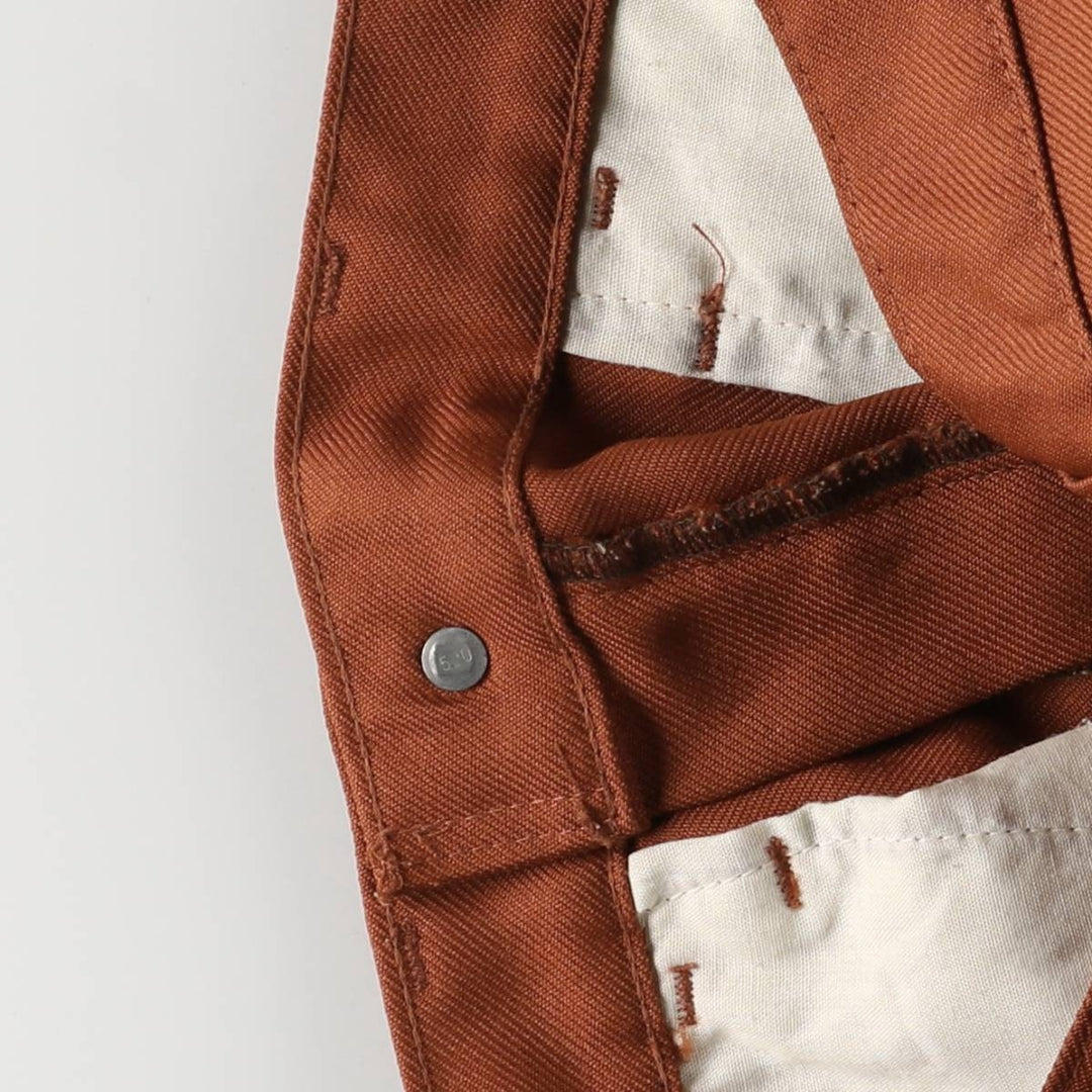 Vintage 1980'S Levi's STA-PREST flared pants (10517-6183), men's size 33. unclear brown type Vintage Second Hand