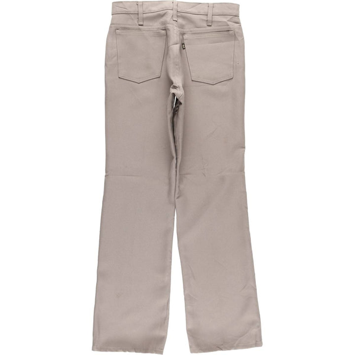 Vintage 1980'S Levi's STA-PREST flared pants (10517-6125), made in the USA, size W31. polyester Beige type Vintage Second Hand