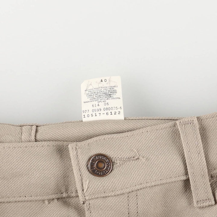 90'S Levi's STA-PREST flared pants, size 10517-6122, men's, vintage, size W35 polyester Beige type Vintage Second Hand
