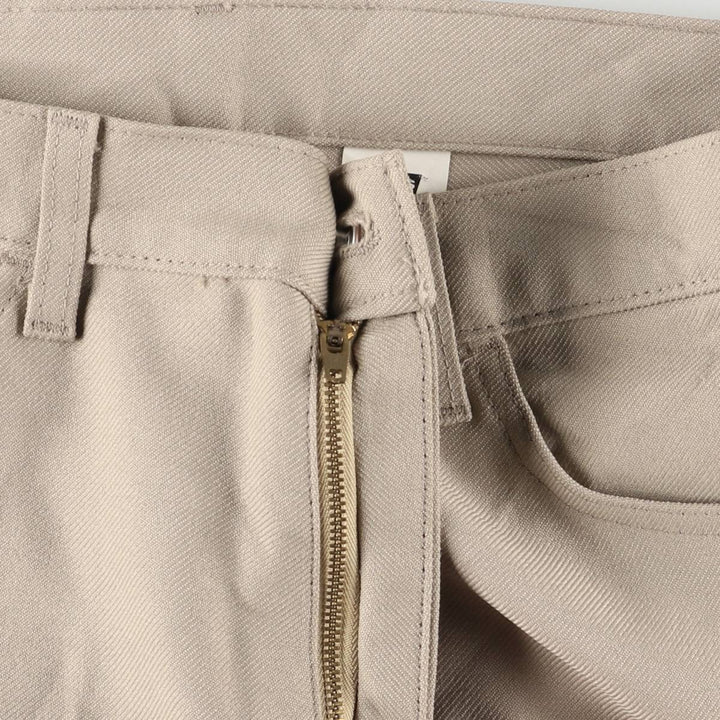 90'S Levi's STA-PREST flared pants, size 10517-6122, men's, vintage, size W35 polyester Beige type Vintage Second Hand