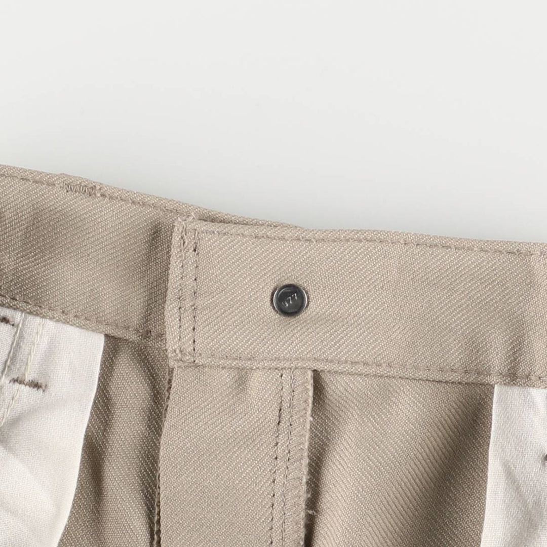 90'S Levi's STA-PREST flared pants, size 10517-6122, men's, vintage, size W35 polyester Beige type Vintage Second Hand