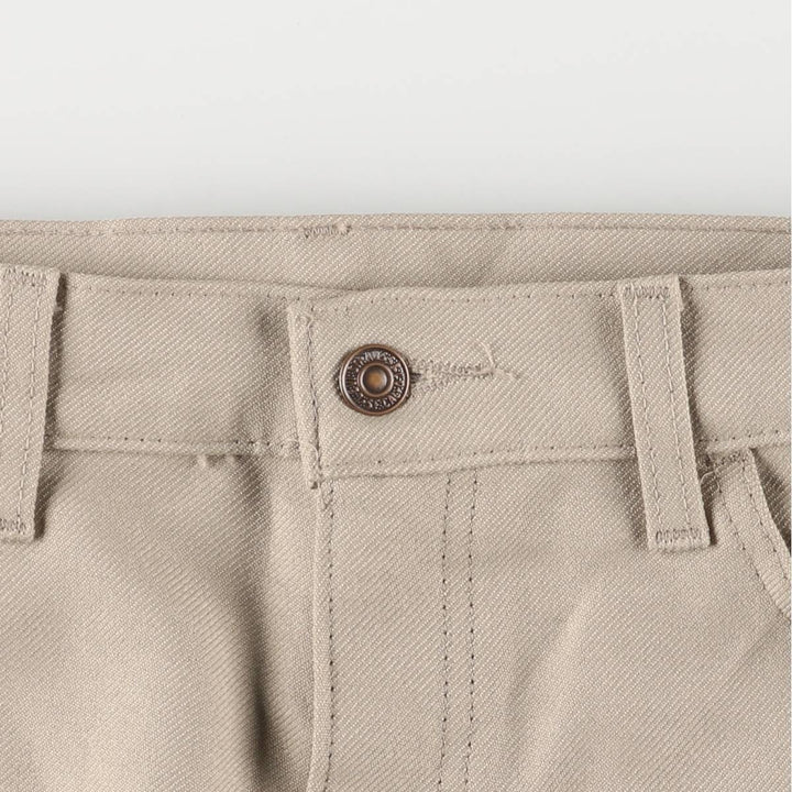 90'S Levi's STA-PREST flared pants, size 10517-6122, men's, vintage, size W35 polyester Beige type Vintage Second Hand