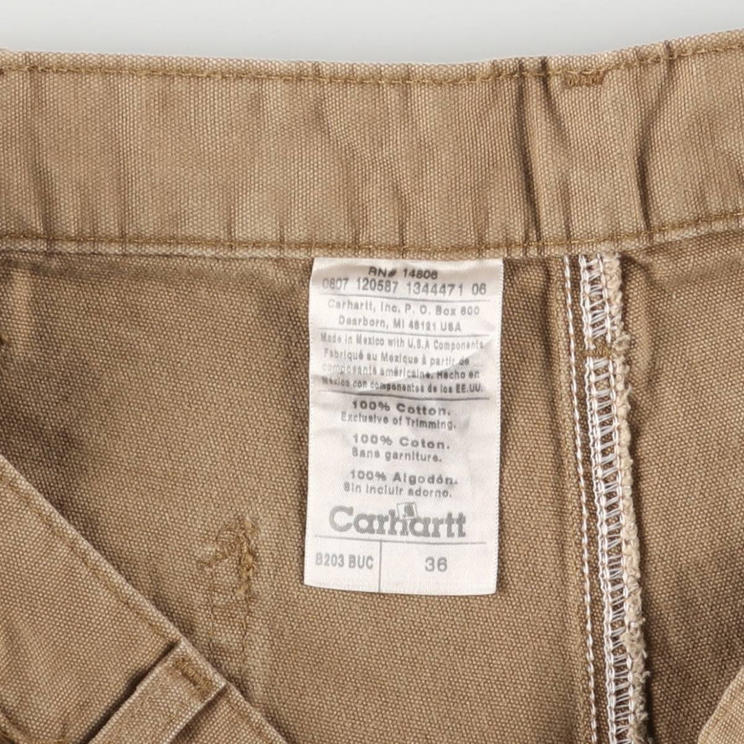 Carhartt Duck Work Shorts, Short Pants, Men's, W36 cotton brown type Vintage Second Hand