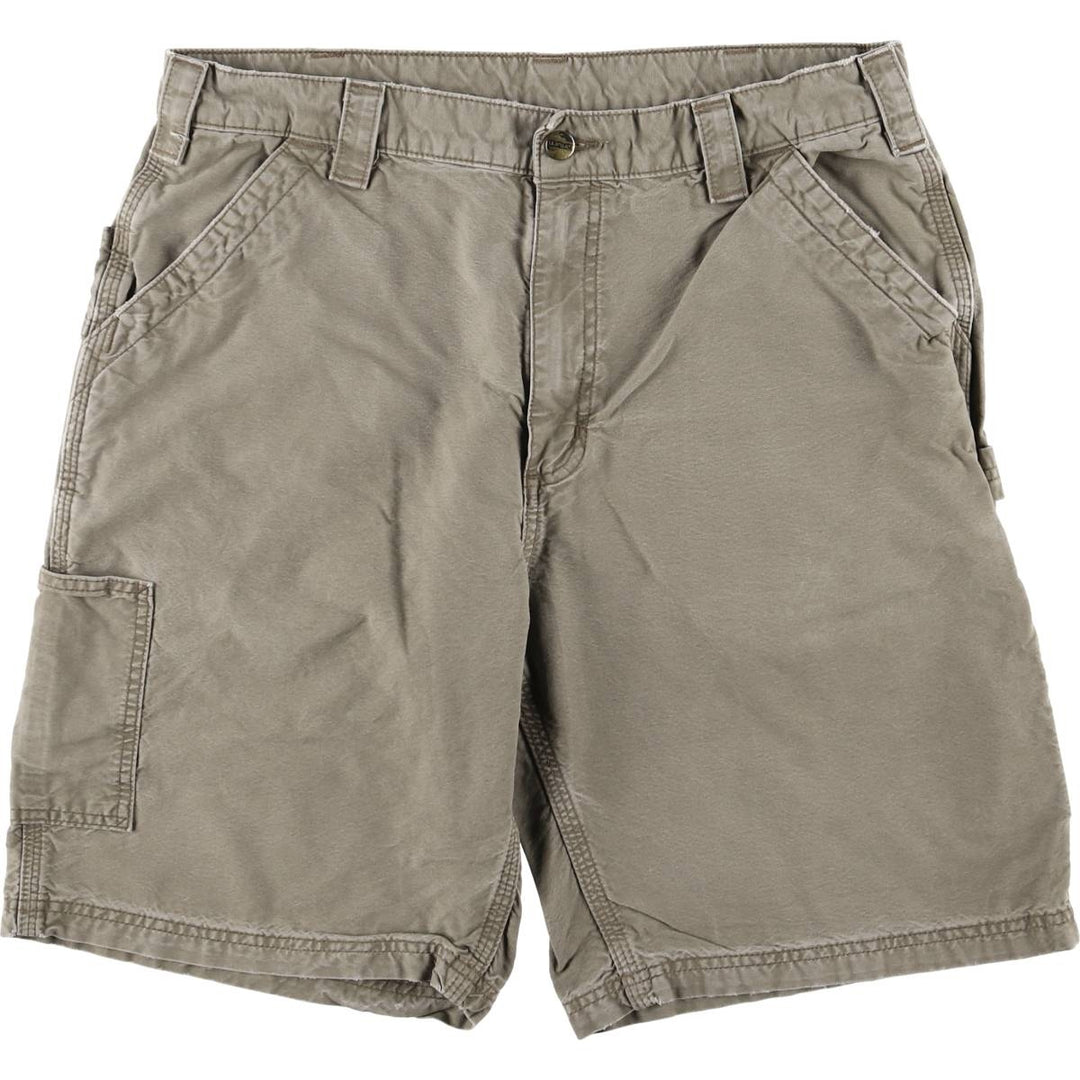 Carhartt Duck Work Shorts, Men's Size W34 cotton Khaki type Vintage Second Hand