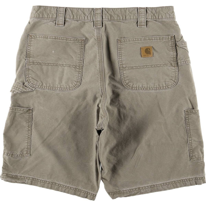 Carhartt Duck Work Shorts, Men's Size W34 cotton Khaki type Vintage Second Hand