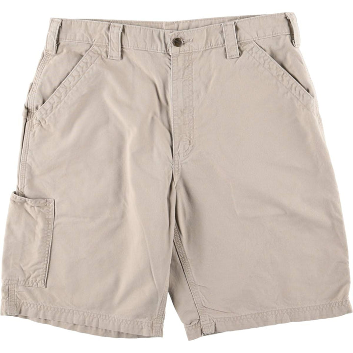 Carhartt Duck Painter Shorts, Shorts, Men's, W36 equivalent cotton pale white type Vintage Second Hand