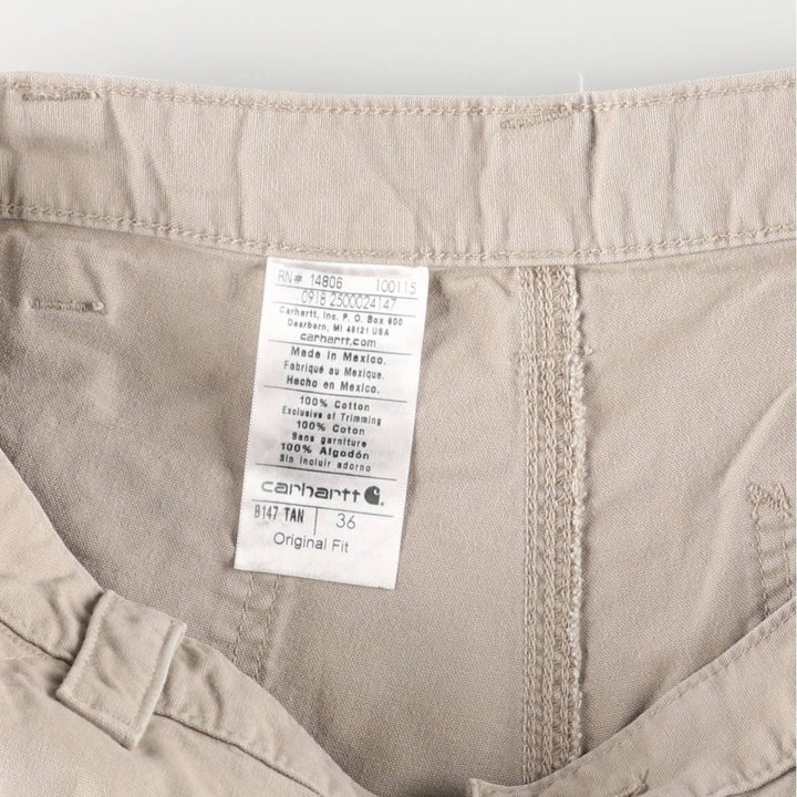 Carhartt Duck Painter Shorts, Shorts, Men's, W36 equivalent cotton pale white type Vintage Second Hand