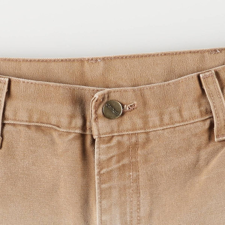 2000'S Carhartt Duck Painter Shorts, Made in USA, Men's Size W34 cotton beige type brown Vintage Second Hand