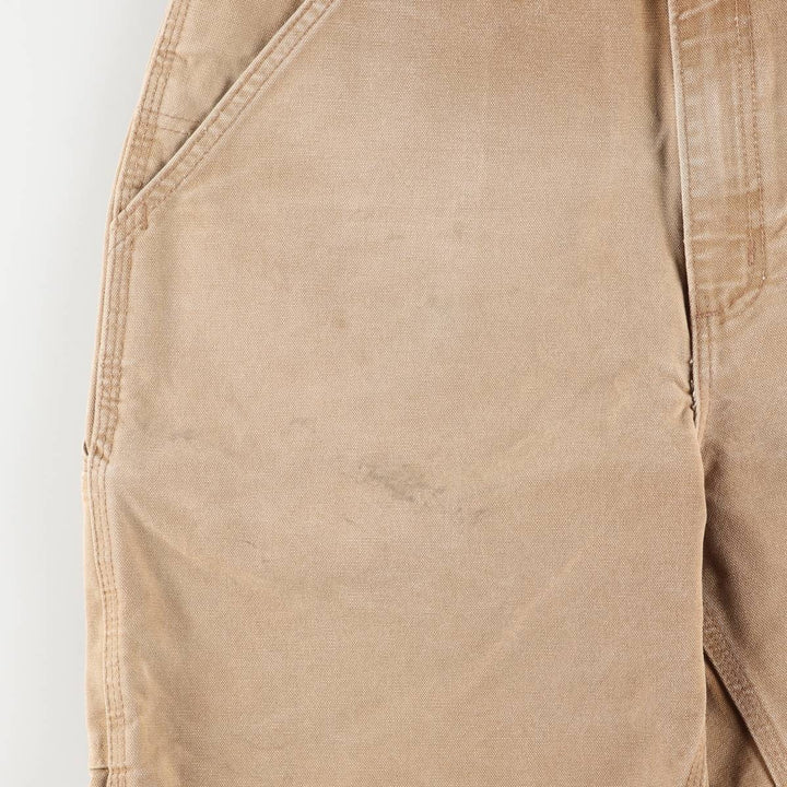 2000'S Carhartt Duck Painter Shorts, Made in USA, Men's Size W34 cotton beige type brown Vintage Second Hand