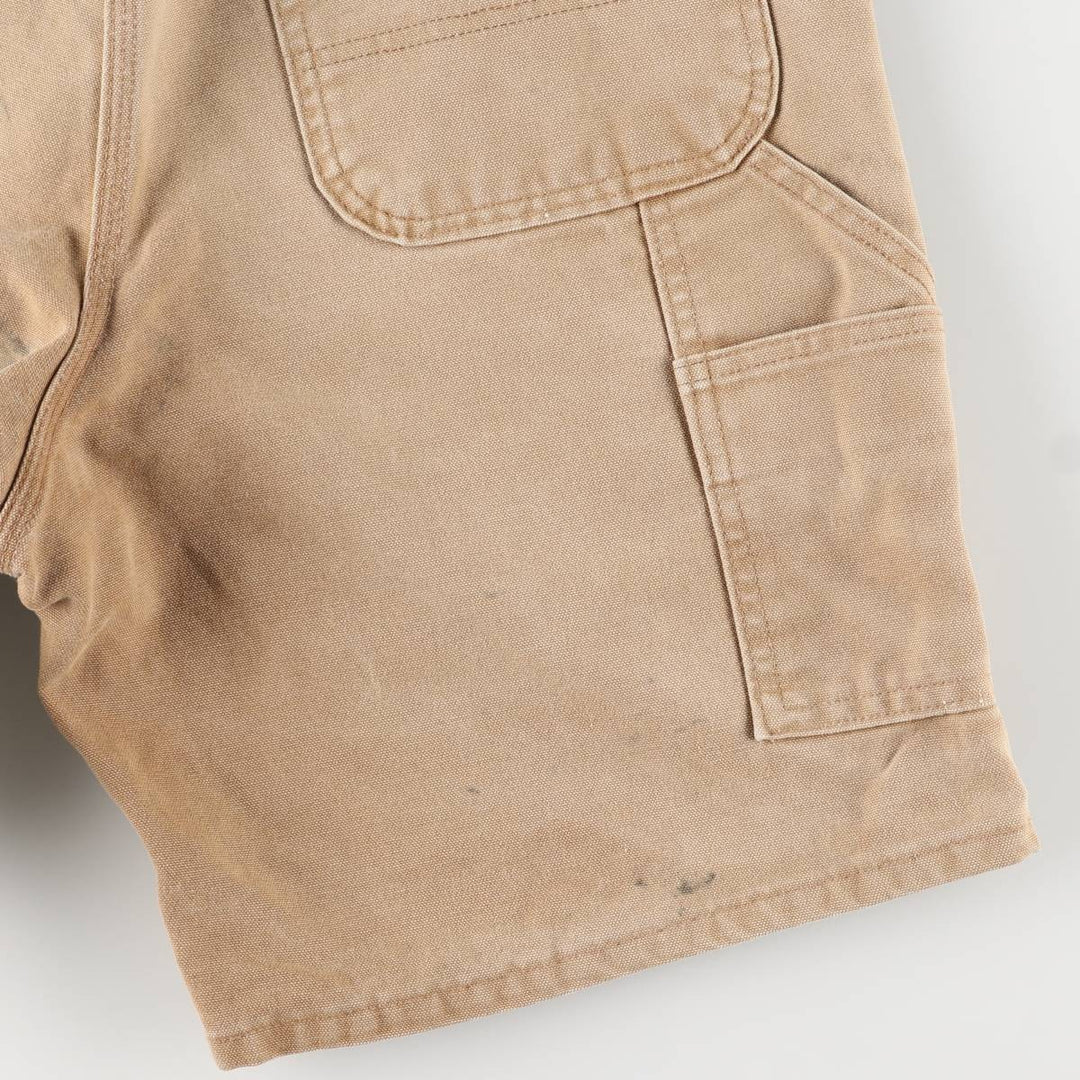 2000'S Carhartt Duck Painter Shorts, Made in USA, Men's Size W34 cotton beige type brown Vintage Second Hand
