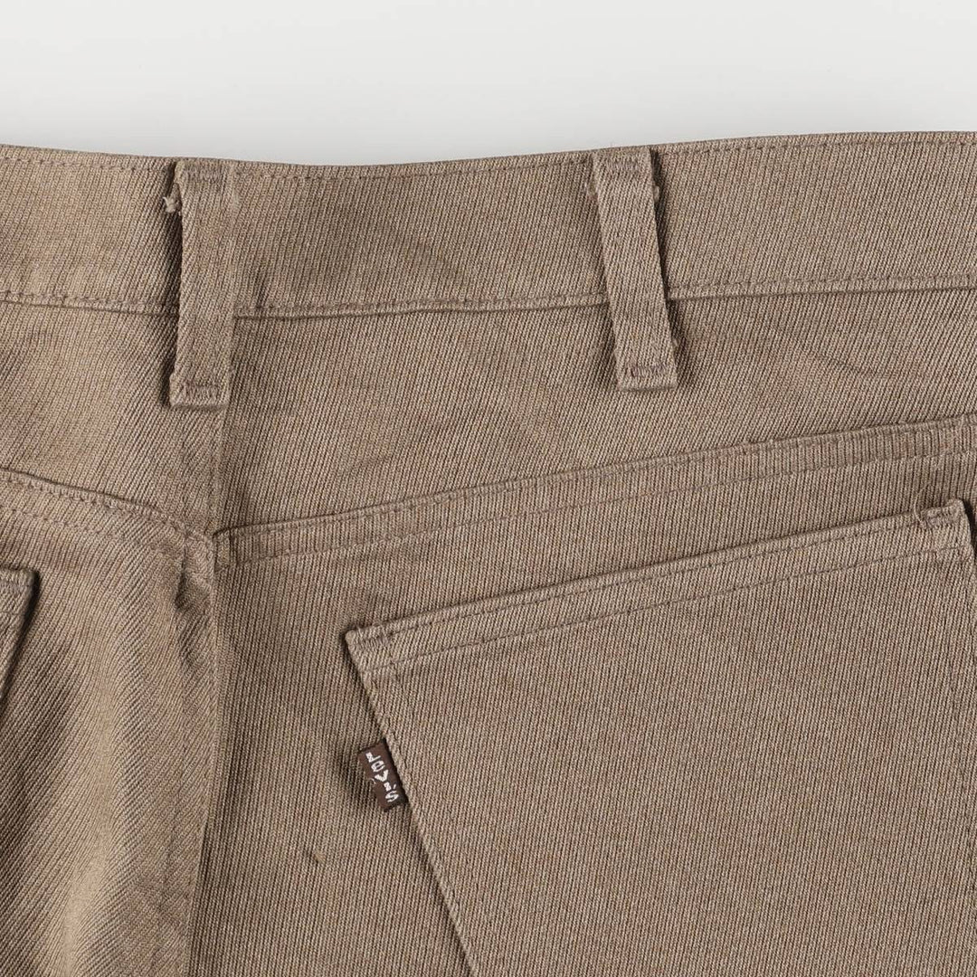 Vintage 1980'S Levi's STA-PREST flared pants, size 10517-4825, men's, size W32. unclear brown type Vintage Second Hand