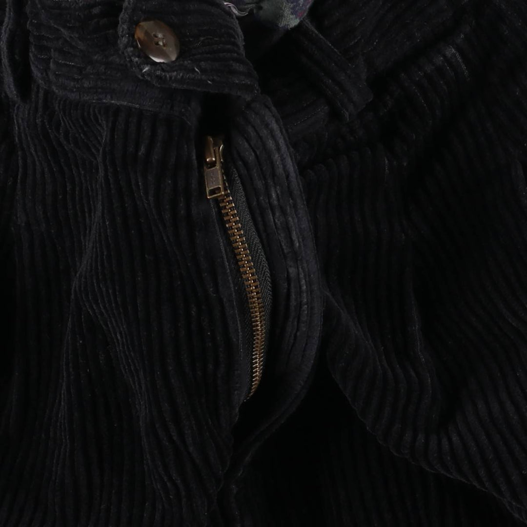 90'S NEW FAST Two-pleat Corduroy Pants, Men's, W35, Vintage cotton black type Vintage Second Hand