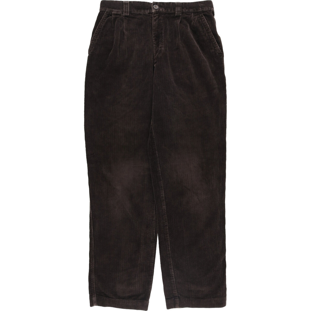 90'S Timberland Two-pleat Corduroy Pants, Men's, Vintage, Size W32 cotton brown type Vintage Second Hand