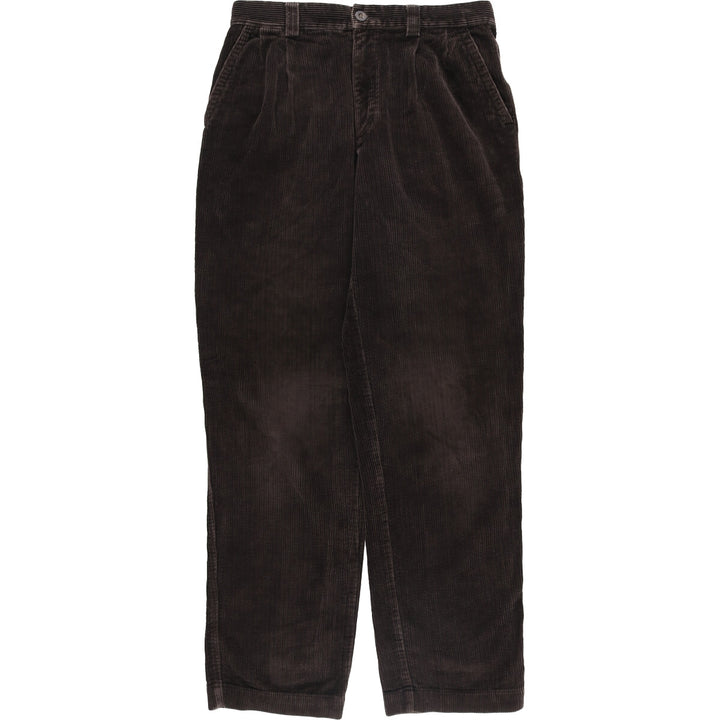 90'S Timberland Two-pleat Corduroy Pants, Men's, Vintage, Size W32 cotton brown type Vintage Second Hand