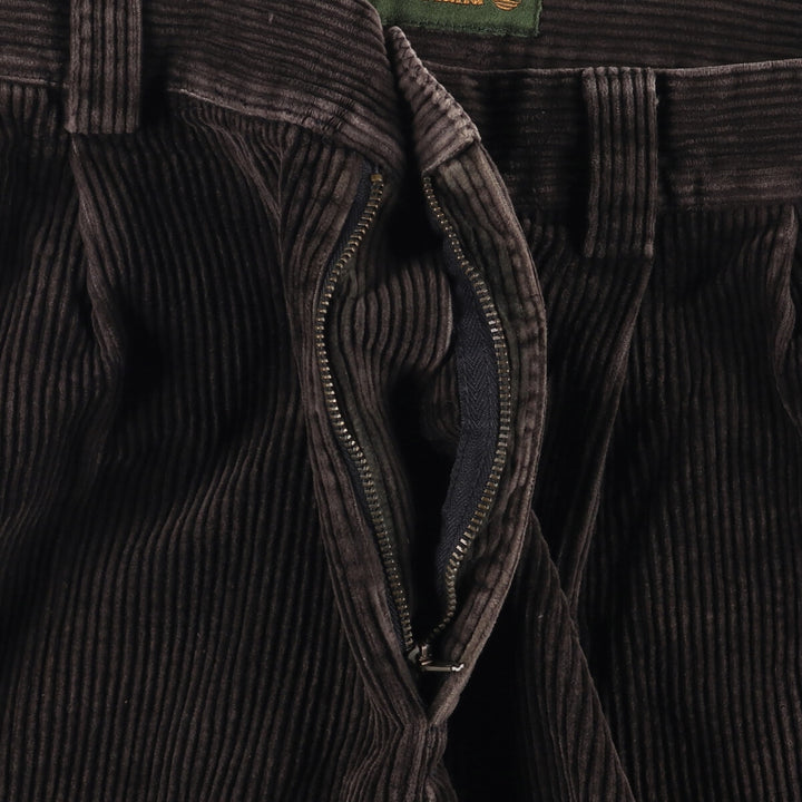 90'S Timberland Two-pleat Corduroy Pants, Men's, Vintage, Size W32 cotton brown type Vintage Second Hand