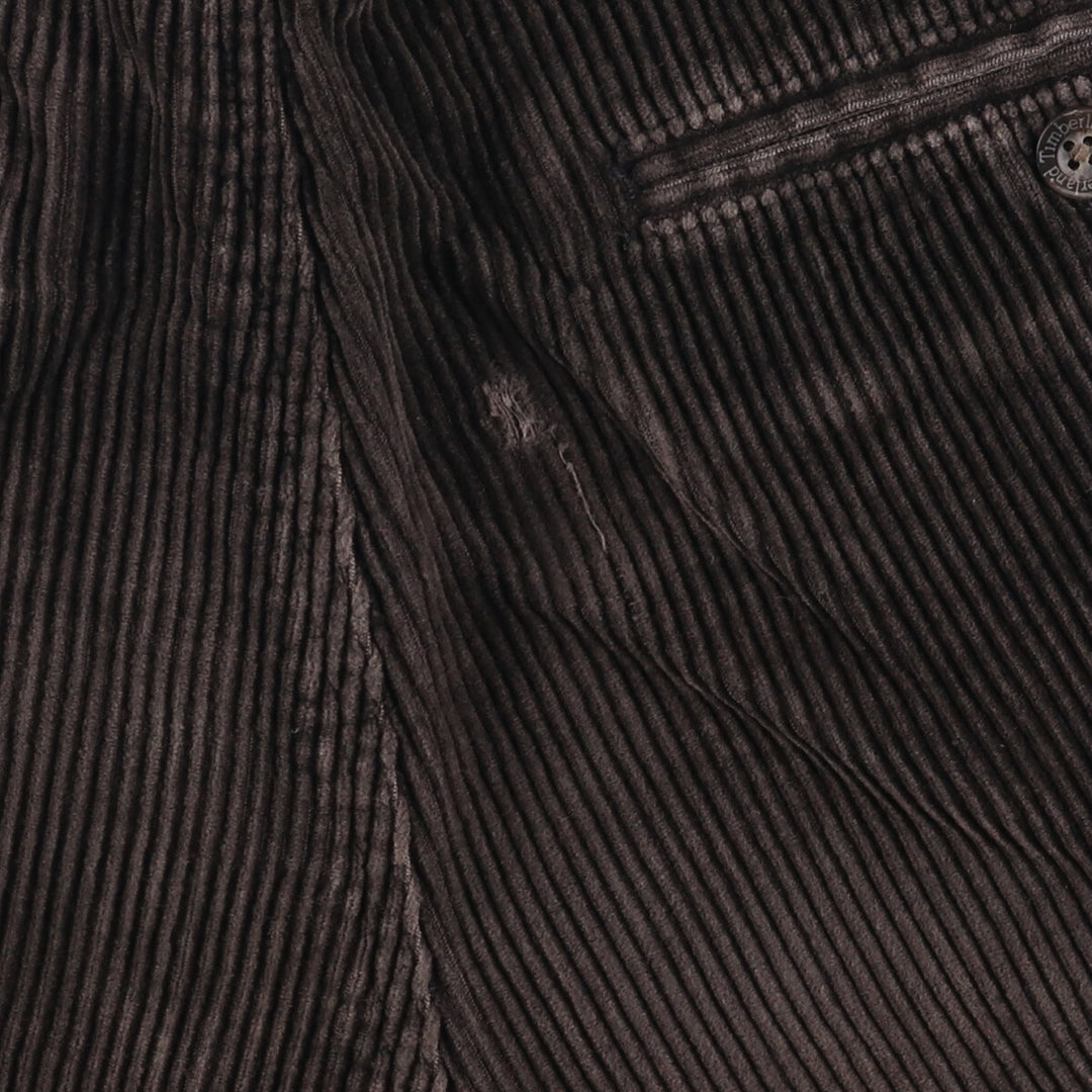 90'S Timberland Two-pleat Corduroy Pants, Men's, Vintage, Size W32 cotton brown type Vintage Second Hand
