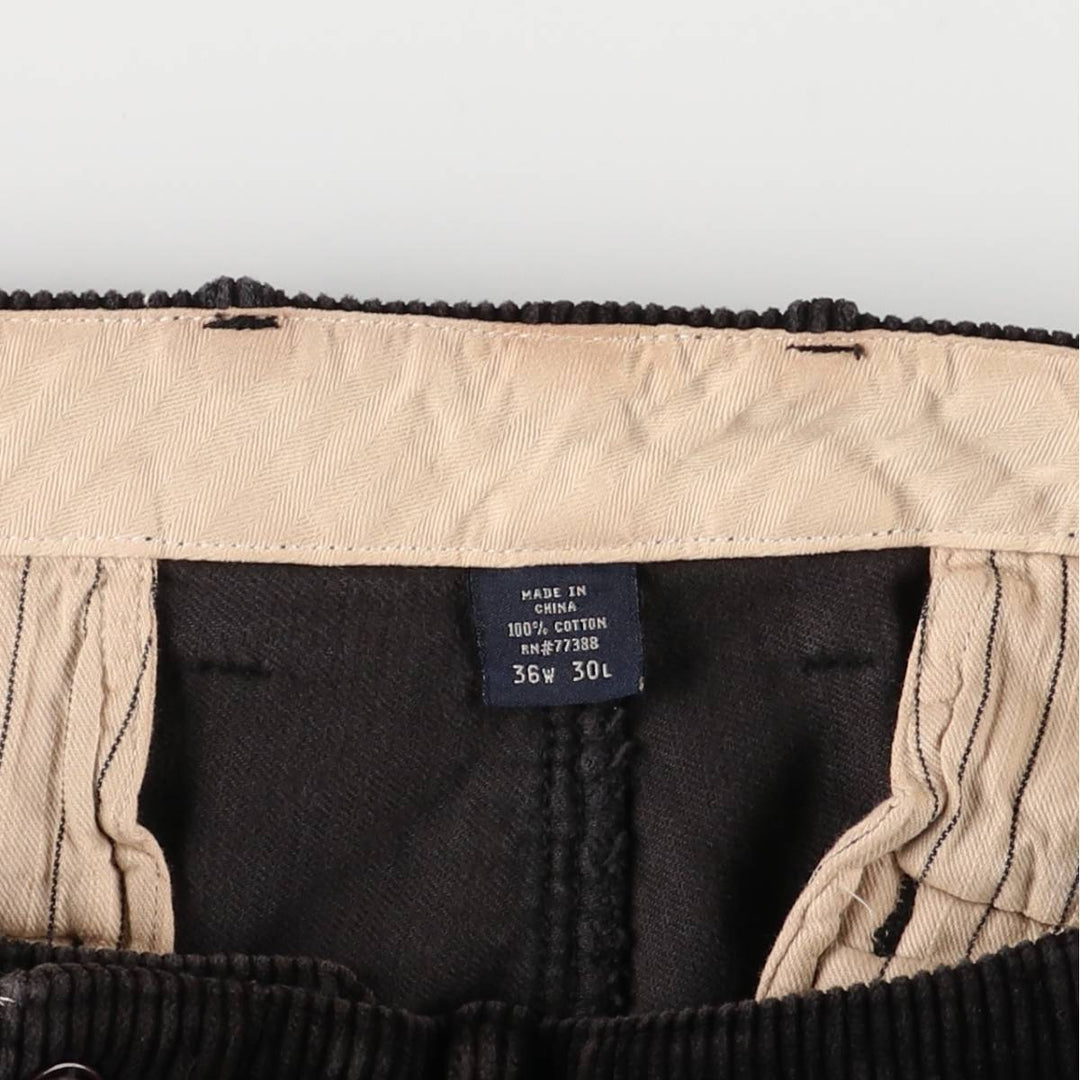 J.Crew Men's Corduroy Pants, Size W37 cotton black type Vintage Second Hand