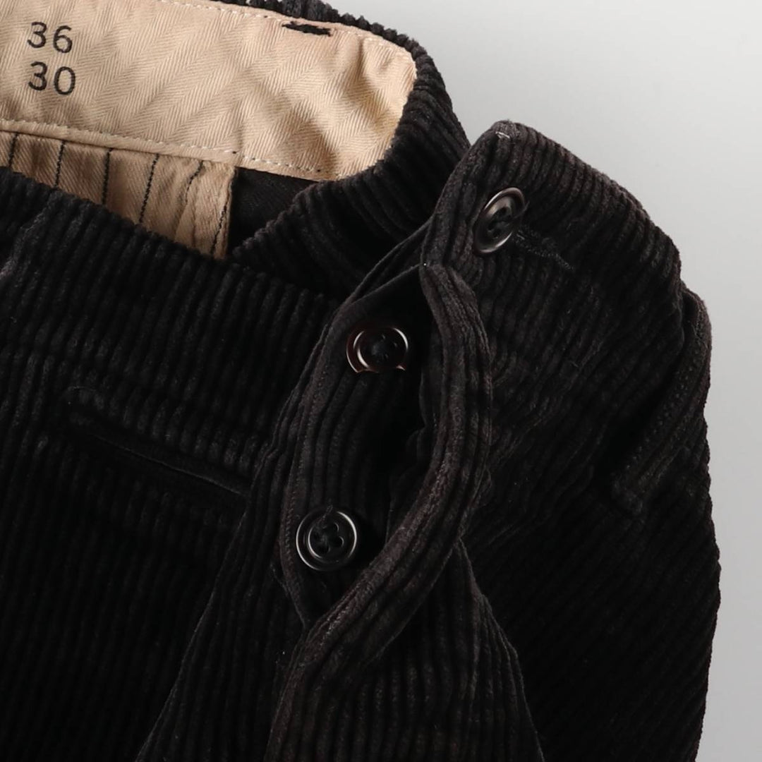 J.Crew Men's Corduroy Pants, Size W37 cotton black type Vintage Second Hand