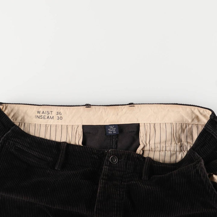 J.Crew Men's Corduroy Pants, Size W37 cotton black type Vintage Second Hand