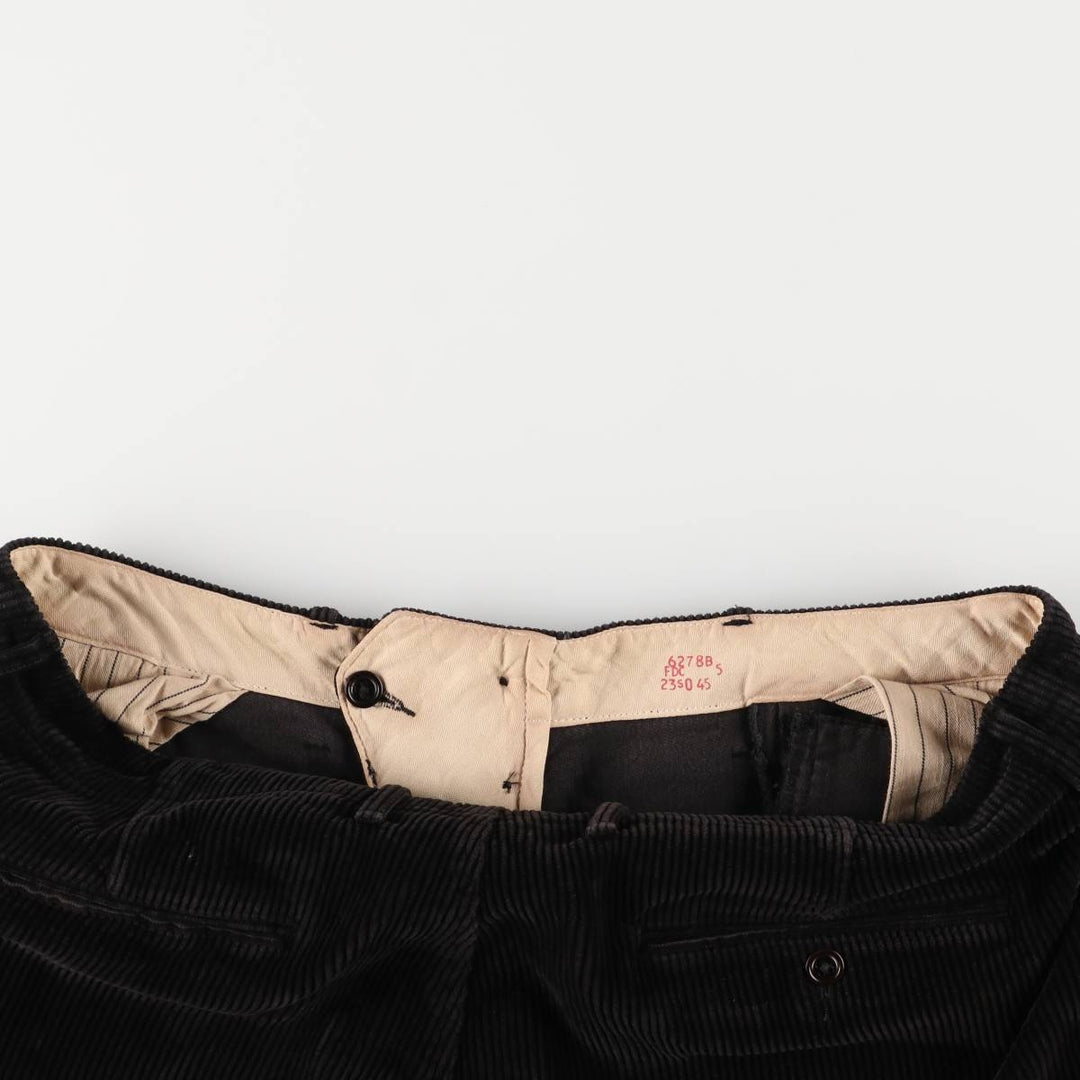 J.Crew Men's Corduroy Pants, Size W37 cotton black type Vintage Second Hand