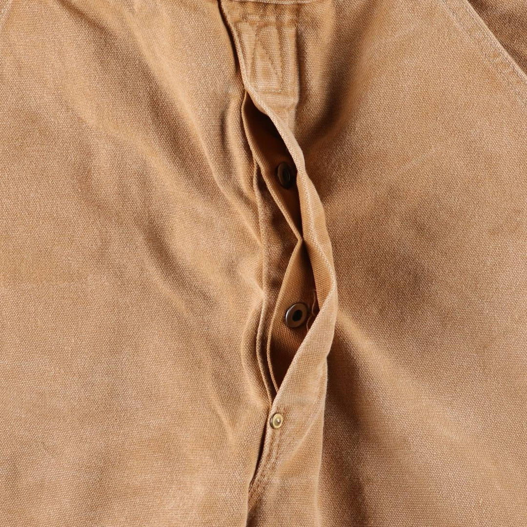 00'S Carhartt Double Knee Duck Overalls Made in USA Men's W36 cotton ocher yellow type Vintage Second Hand
