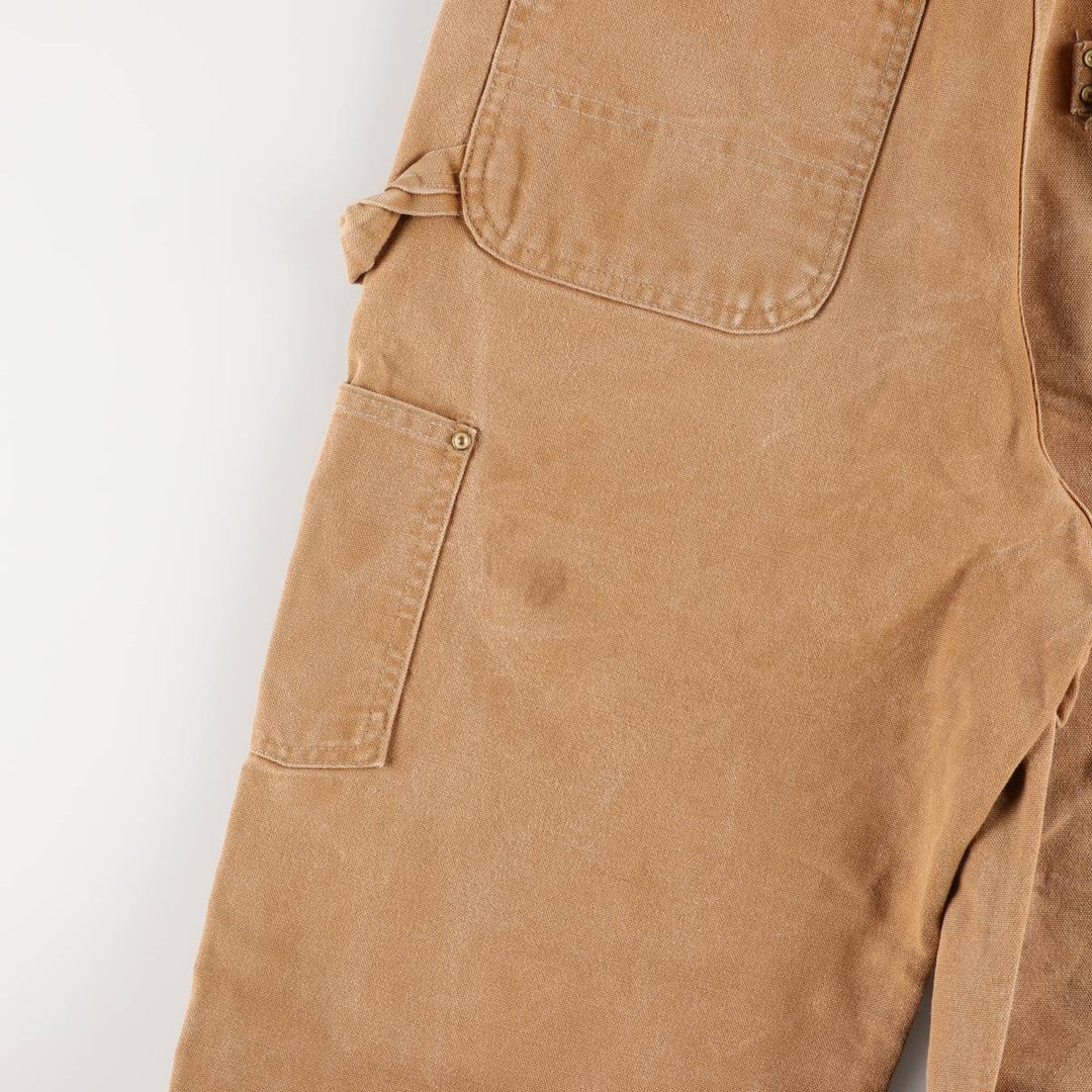 00'S Carhartt Double Knee Duck Overalls Made in USA Men's W36 cotton ocher yellow type Vintage Second Hand