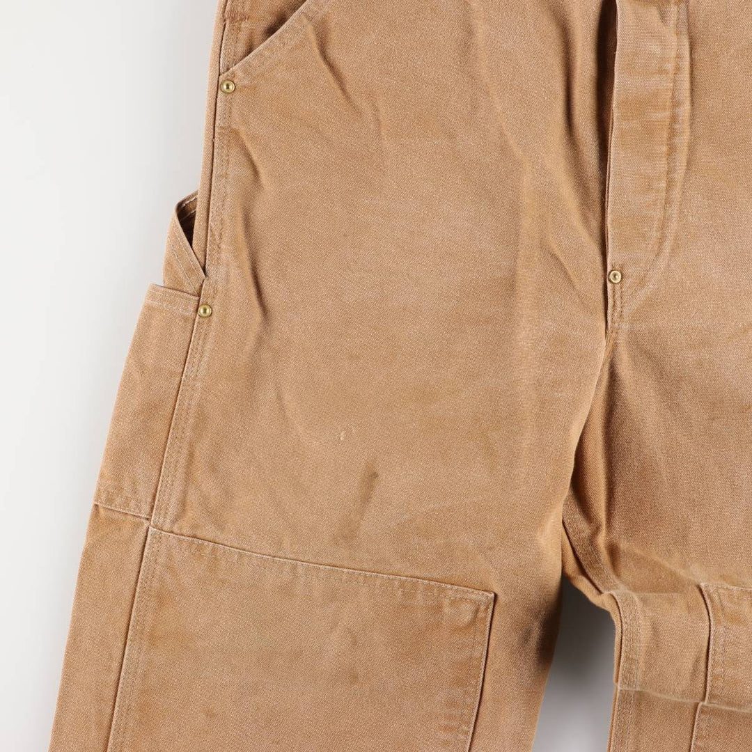 00'S Carhartt Double Knee Duck Overalls Made in USA Men's W36 cotton ocher yellow type Vintage Second Hand