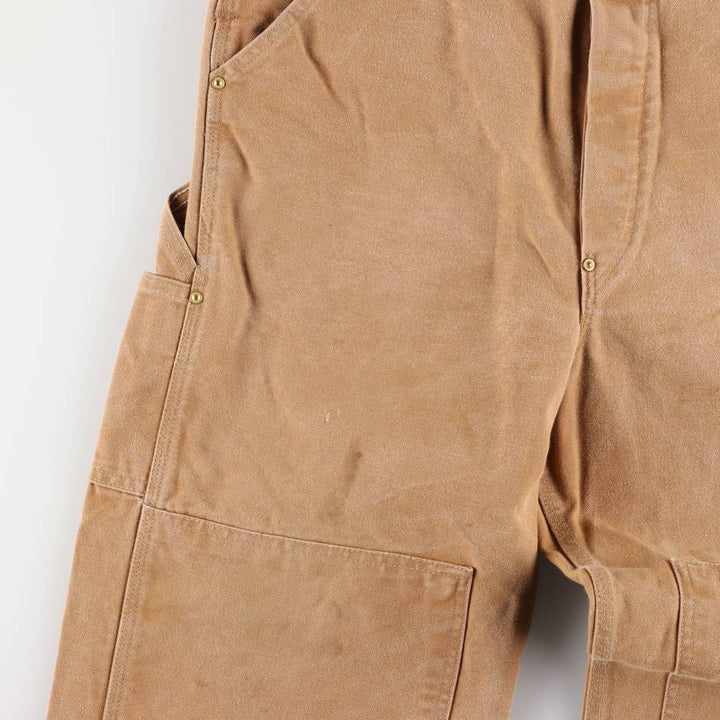 00'S Carhartt Double Knee Duck Overalls Made in USA Men's W36 cotton ocher yellow type Vintage Second Hand