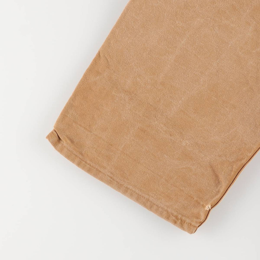 00'S Carhartt Double Knee Duck Overalls Made in USA Men's W36 cotton ocher yellow type Vintage Second Hand