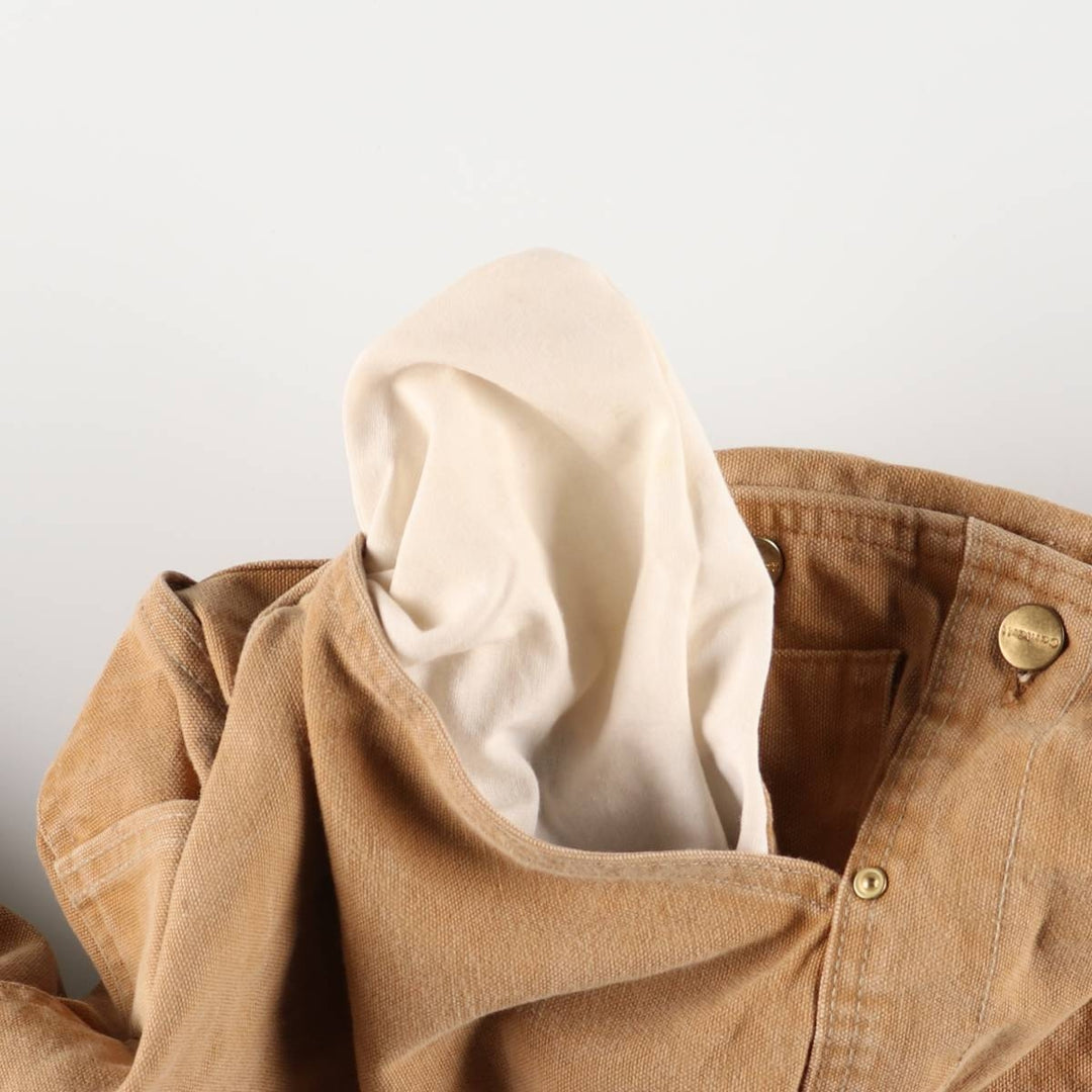 00'S Carhartt Double Knee Duck Overalls Made in USA Men's W36 cotton ocher yellow type Vintage Second Hand