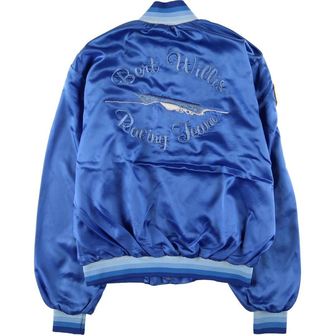 Vintage 1980'S Swingster nylon blouson, made in the USA, size L, men's Nylon blue type Vintage Second Hand