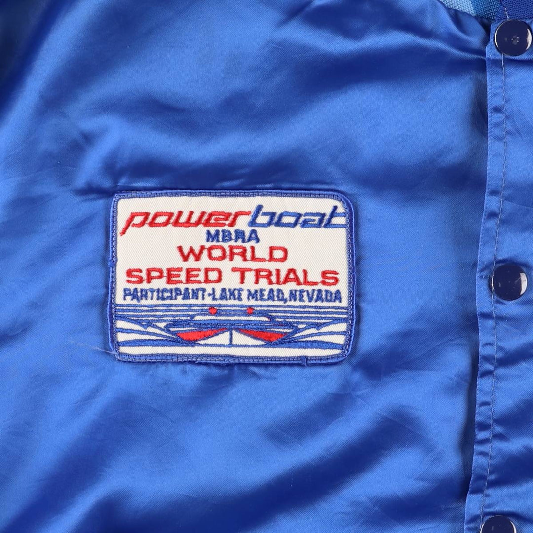 Vintage 1980'S Swingster nylon blouson, made in the USA, size L, men's Nylon blue type Vintage Second Hand