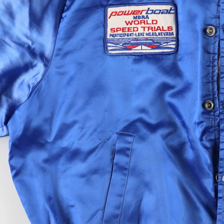 Vintage 1980'S Swingster nylon blouson, made in the USA, size L, men's Nylon blue type Vintage Second Hand