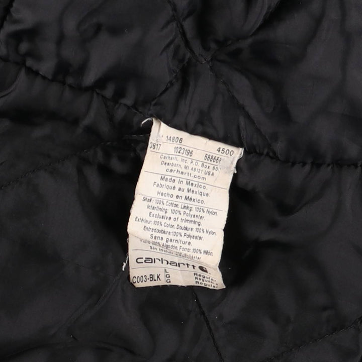 Carhartt Padded Traditional Duck Work Jacket, Men's Size L cotton black type Vintage Second Hand